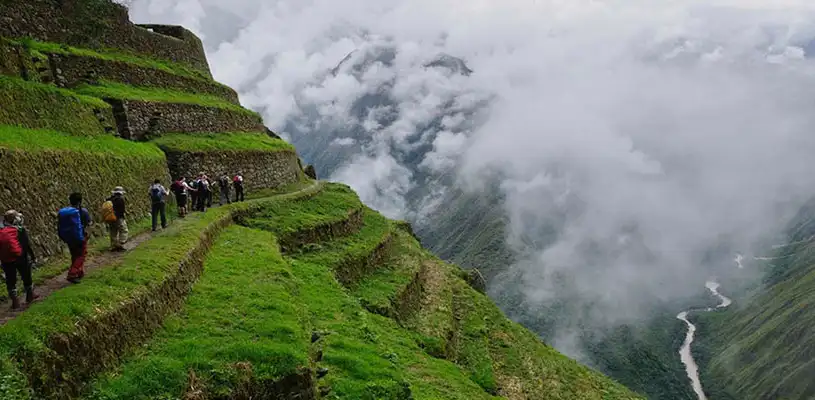 porteadores en Camino Inca