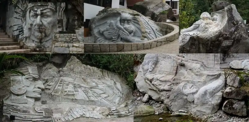 esculturas en Machupicchu