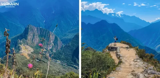 Vistas panorámicas desde la cima de la Montaña Machu Picchu