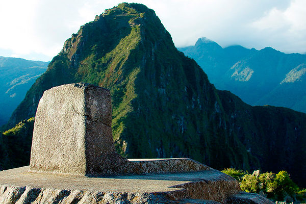 El Intihuatana en Machu Picchu