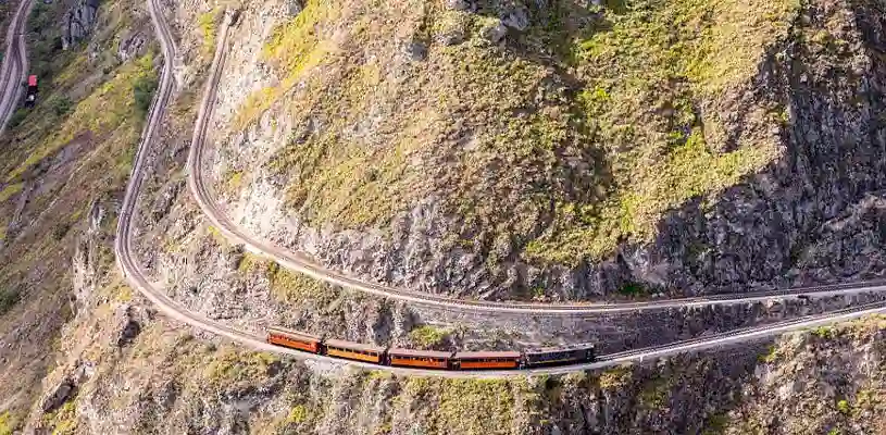 Tren de la Nariz del Diablo en Alausí Ecuador