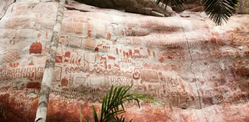 Sabías que las pinturas rupestres más antiguas del mundo se encuentran en el Parque Nacional Chiribiquete