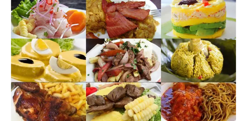 Comida tradicional peruana.