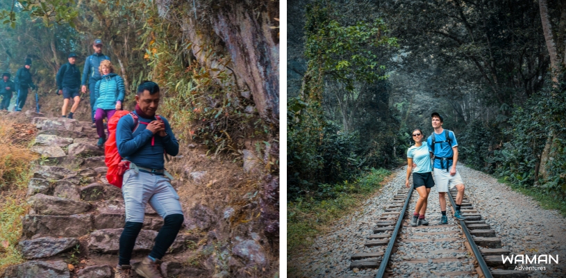 Actividad de trekking realizado durante el Camino Inca y el Inca Jungle