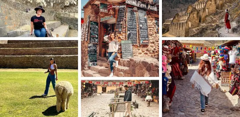 Hermoso pueblo de Ollantaytambo en Cusco.
