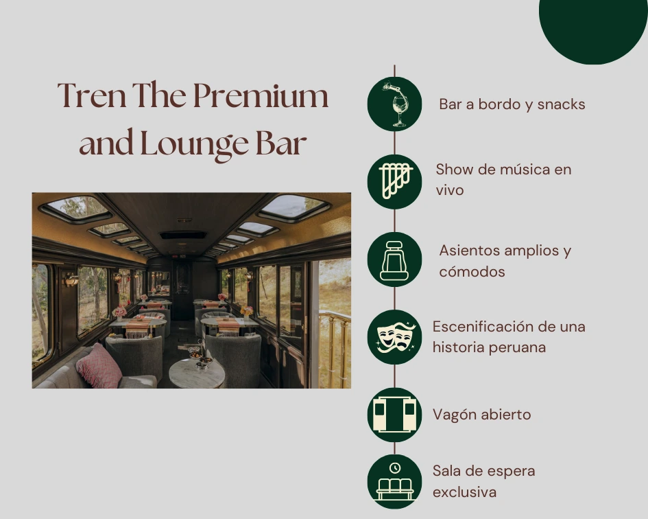 características del tren the premium a machu picchu
