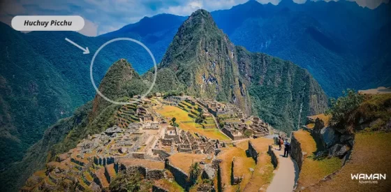 fotografía de Machu Picchu para ver las montañas que están en el complejo arqueológico