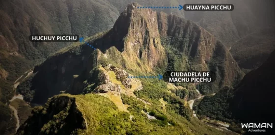 Las montañas que están alrededor de la ciudadela de Machu Picchu