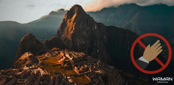 Prohibiciones en Machu Picchu