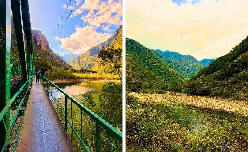 La ruta desde Hidroeléctrica hasta Aguas Calientes es una de las opciones más económicas.