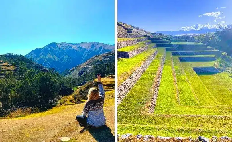 El turista aprovecha para contemplar el paisaje mientras disfruta de un clima agradable.