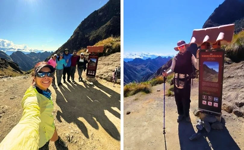 Los turistas llegan a Warmiwañusca tras una larga travesía, por eso es importante saber qué llevar al Camino Inca.