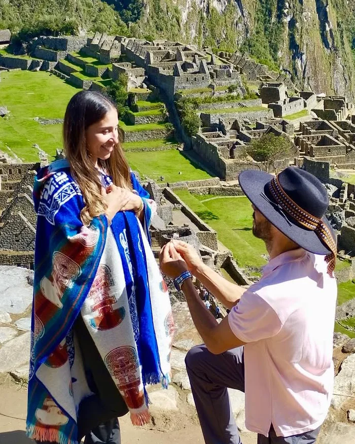 Propuesta de matrimonio durante una visita a Machu Picchu