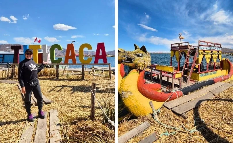 Islas flotantes de los Uros durante un tour desde Puno