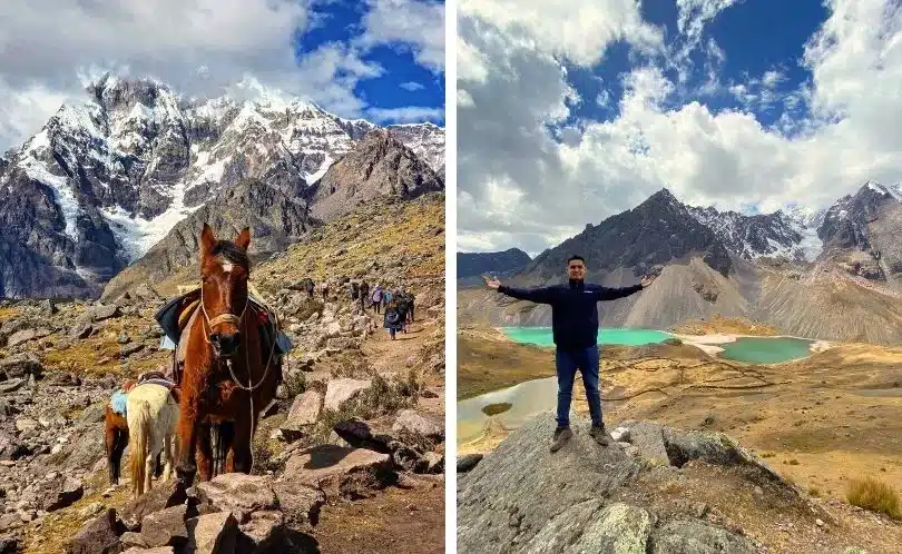 La ruta de trekking más popular hacia la montaña Ausangate es de 5 días.