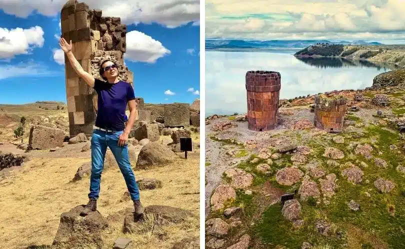 Estas estructuras cilíndricas de piedra, algunas de hasta 12 metros de altura.