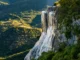 Vista panorámica de las cascadas petrificadas de Hierve el Agua.