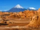 Paisaje panorámico del desierto de Atacama en Chile