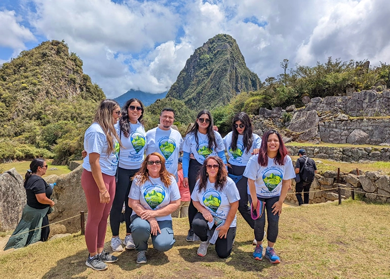 Momentos compartilhados em Machu Picchu