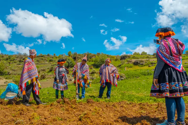 Turismo Comunitário no Parque da Batata em Cusco — Foto 1